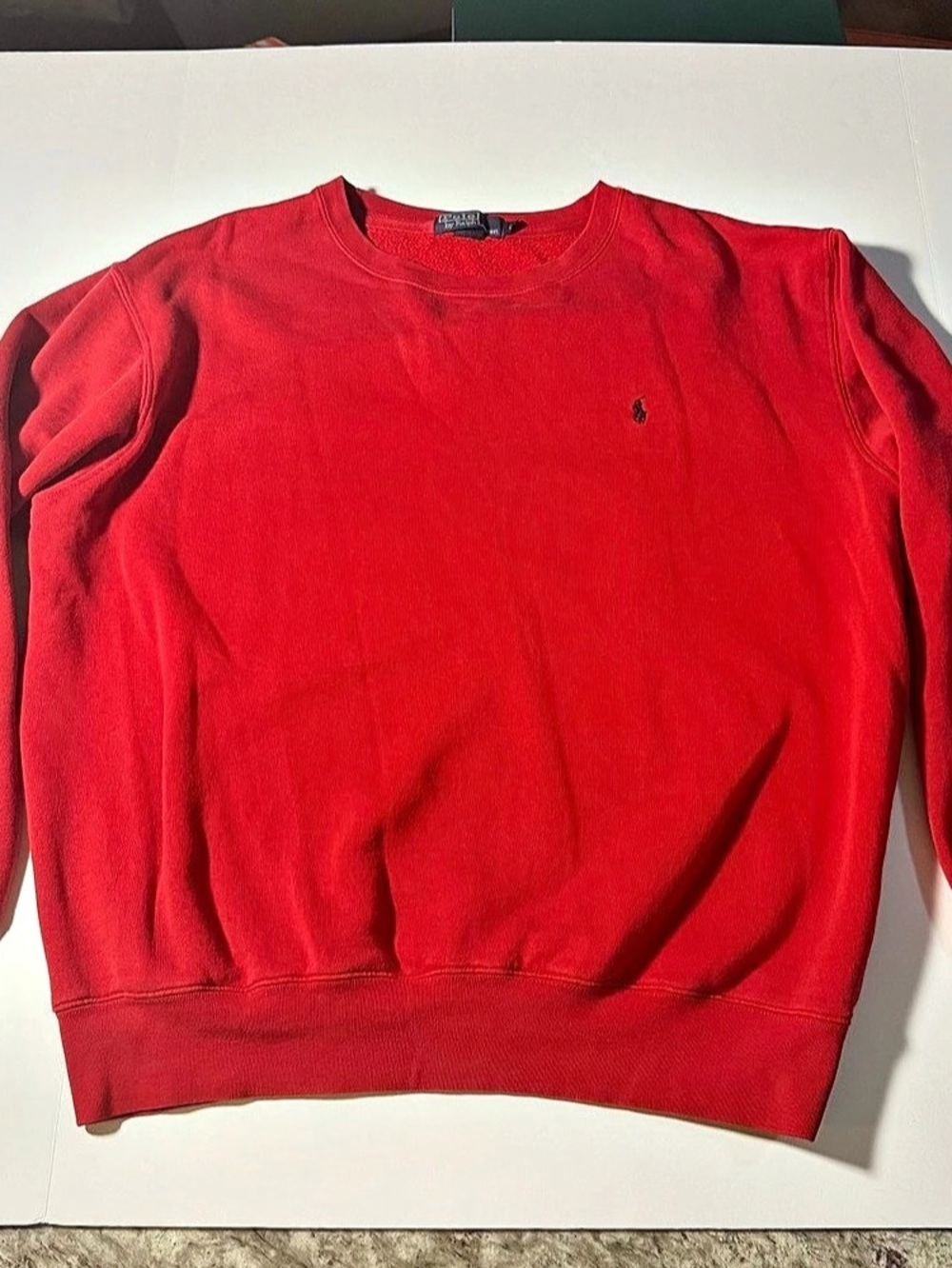 Polo Ralph Lauren Red Crewneck Sweatshirt Size Large